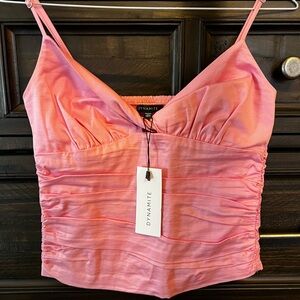 Pink Ruched Top from Dynamite. Size XS